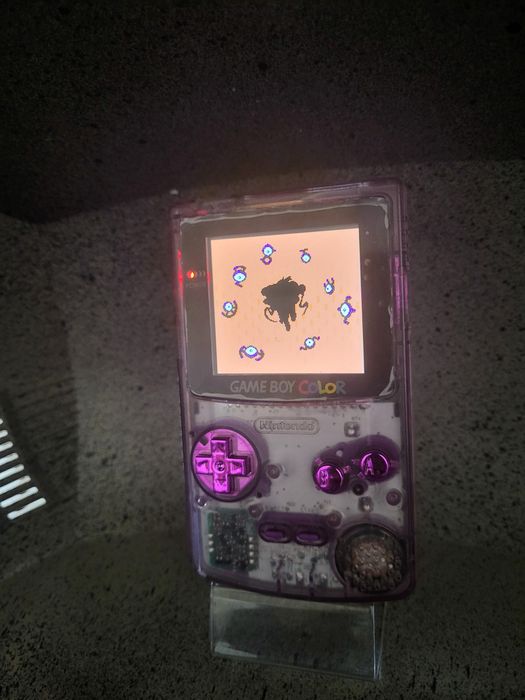 Gameboy Color purple ecrã ips 2.6