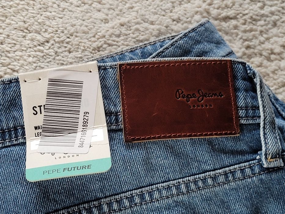 Nowe Spodnie Jeansy Pepe Jeans, W 32, L 32, pas 88 cm