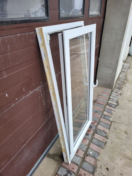 Okna pcv 85x160 jak nowe białe okno używane DOWÓZ CAŁY KRAJ