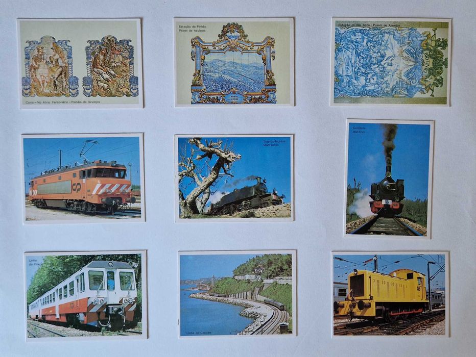 Calendários dos Caminhos de Ferro Portugueses entre 1981 a 1992