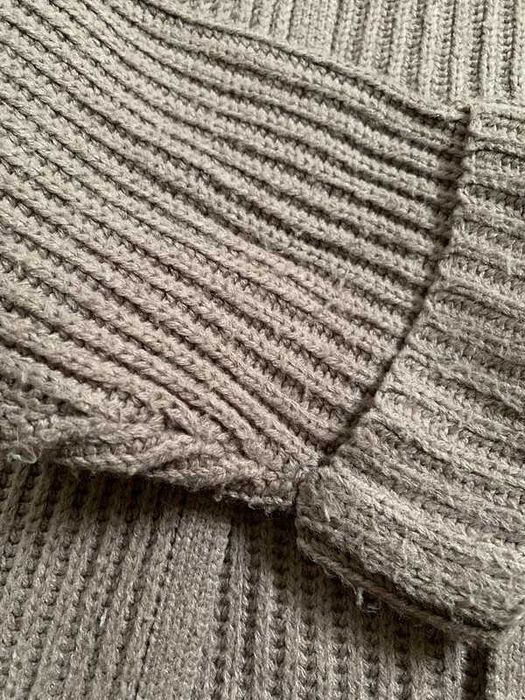 Długi brązowy sweter kardigan oversize basic casual Pull & Bear XS 34