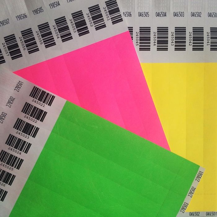 Tyvek браслети для контролю, паперові, одноразові, контрольні