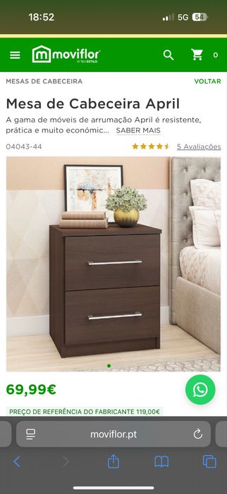 Mesa de Cabeceira Nova