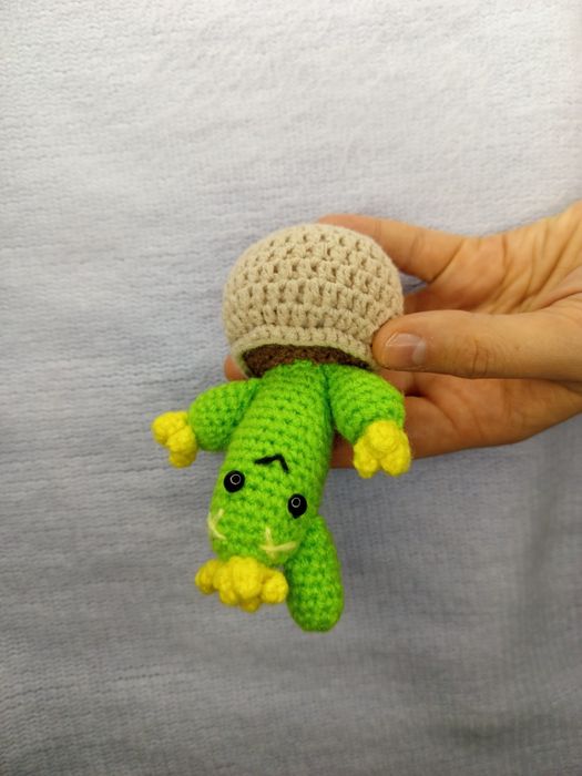 Kaktus na szydełku, szydełkowany kwiatek