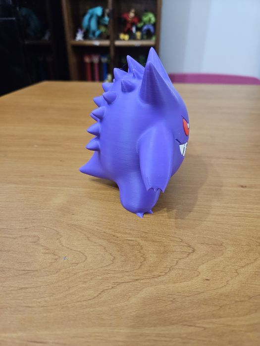 Figura Gengar 3D Multicor em PLA -  Alta Qualidade