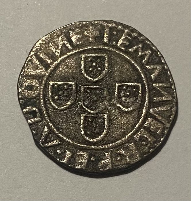 Moeda 1148 - D.MANUEL I - 1/2 Tostao