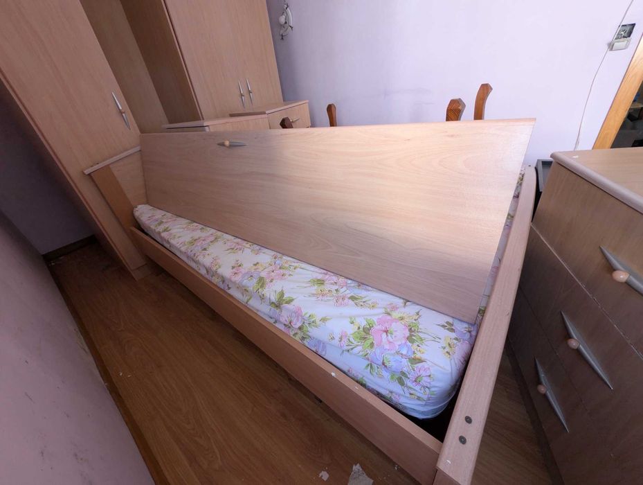 Conjunto Mobília movel Quarto casal - colchão e estrado incluido