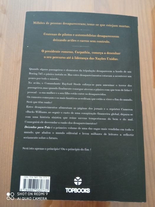 Livro ficção Deixados para trás