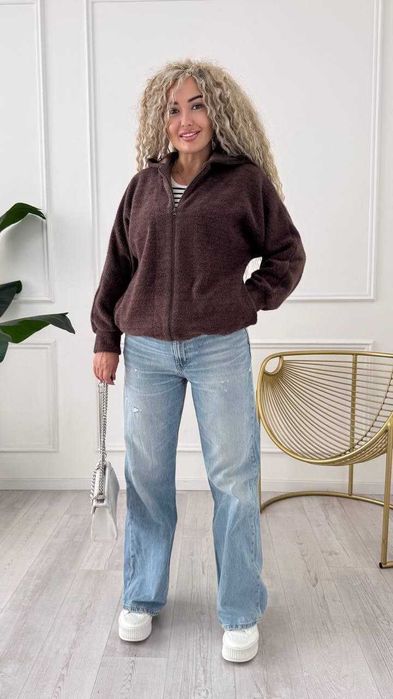 Жіноча кофта альпака / женская кофта альпака - нова, коротка