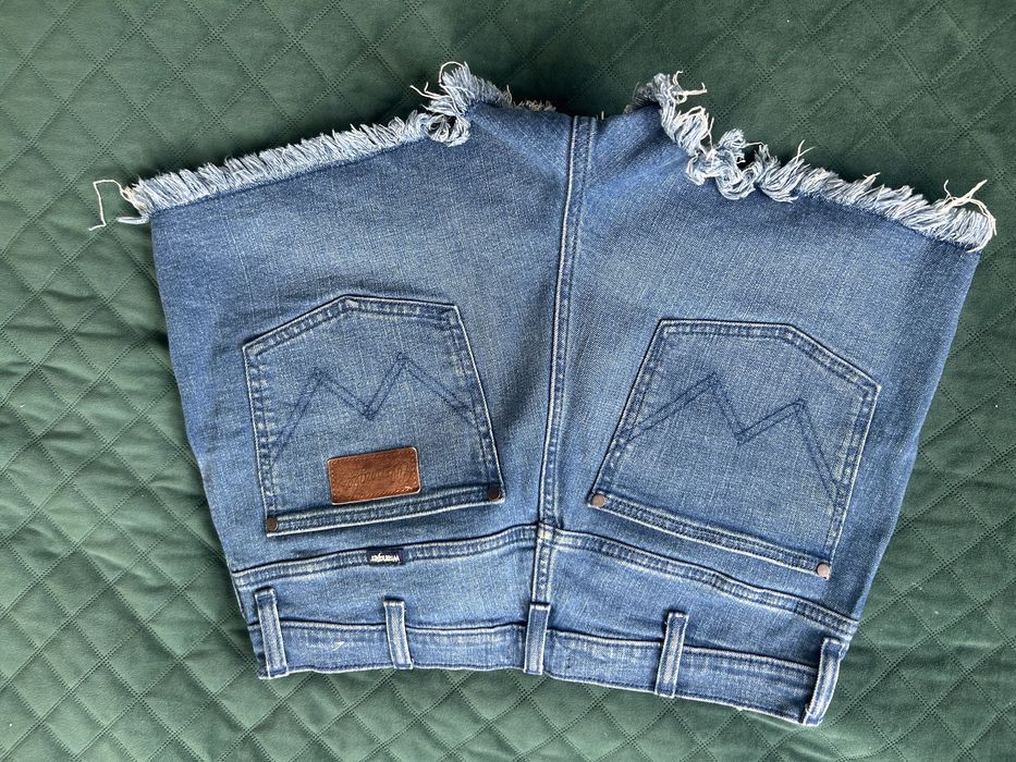 Spodnie, spodenki, krótkie, wrangler, 30, L, szorty, dżinsy, jeansy