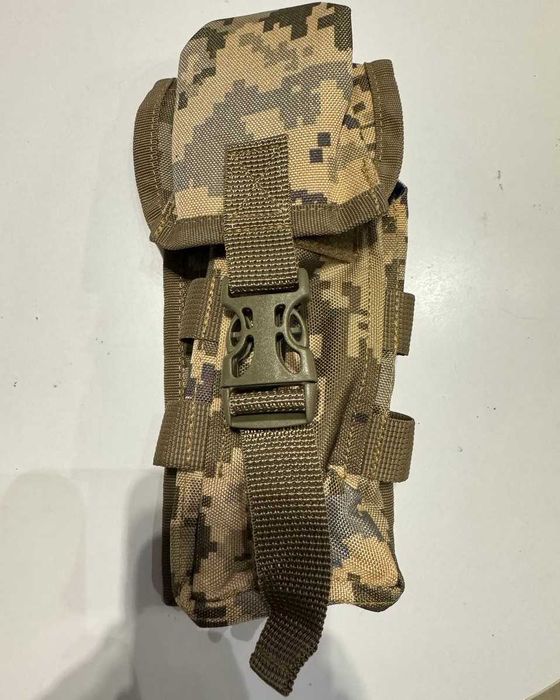 Підсумок під два магазини АК одинарний закритий Піксель ЗСУ MM-14