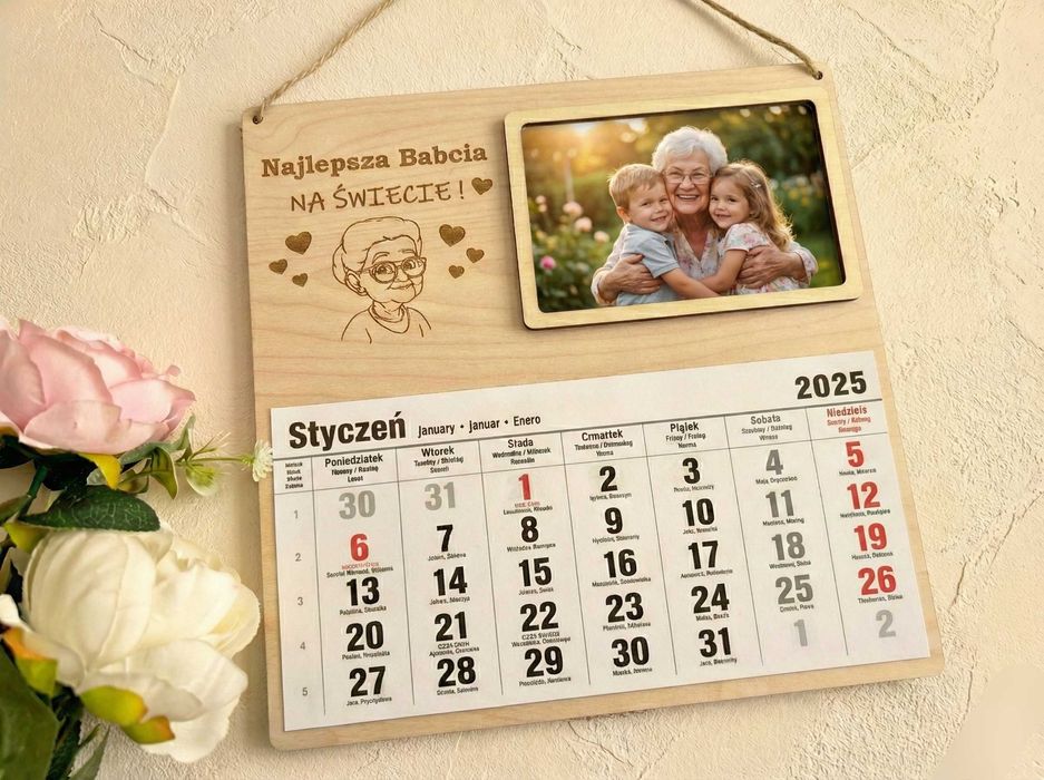 Kalendarz 2026 dzień babci i dziadka 3 szt