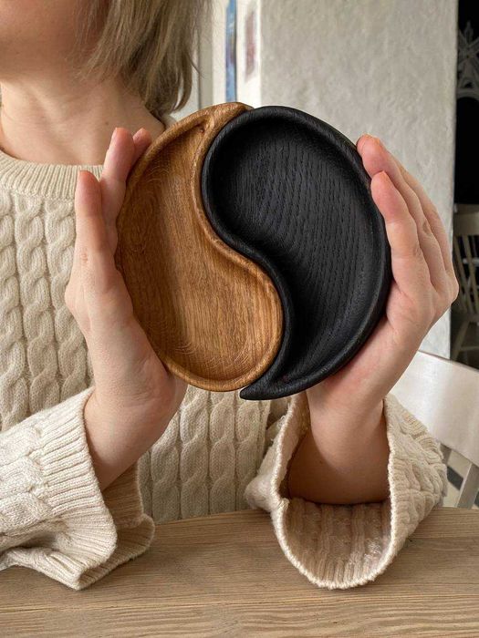 Декоративні парні тарілочки Інь-Янь