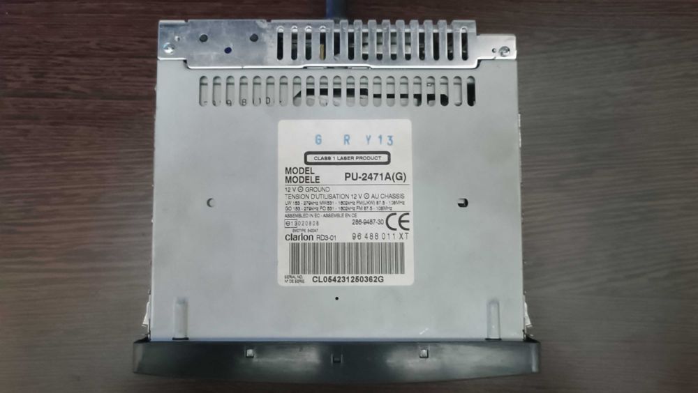 Автомагнітола Пежо 307 штатна під диски CD MP3