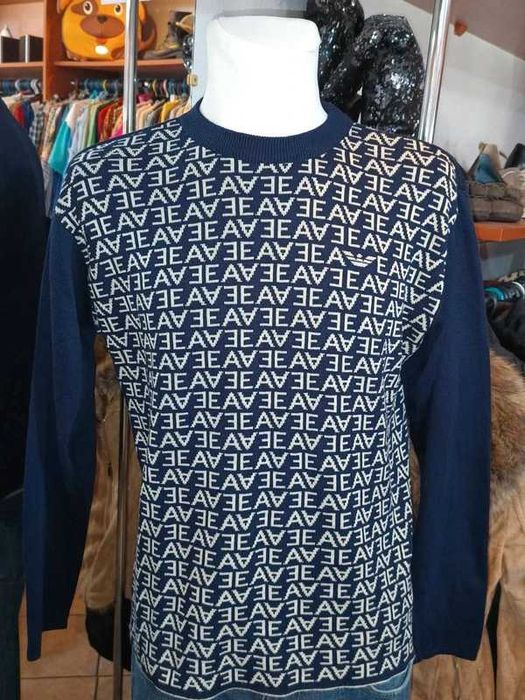 VINTAGE męski sweter EMPORIO ARMANI, rozmiar L
