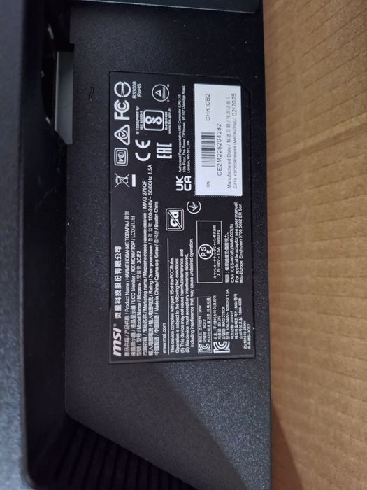 Monitor MSI Mag 275qf 27