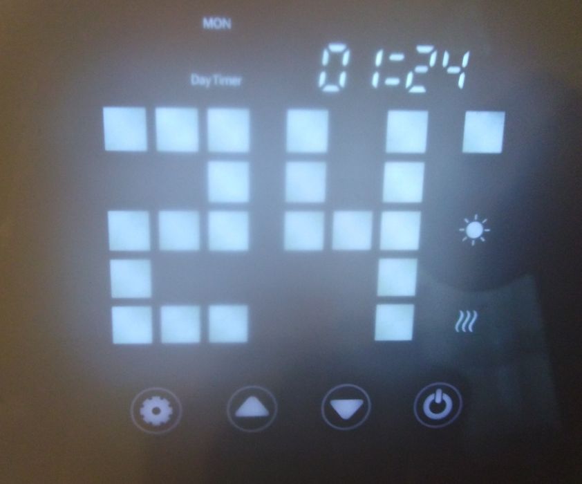Grzejnik Conwector Klarstein 2000W, Termostat, Sterowanie tel plan tyg