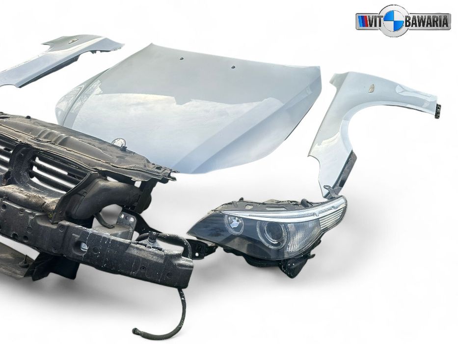 Kompletny przód/ maska/ zderzak/ błotnik/ lampy /pas BMW E60/E61