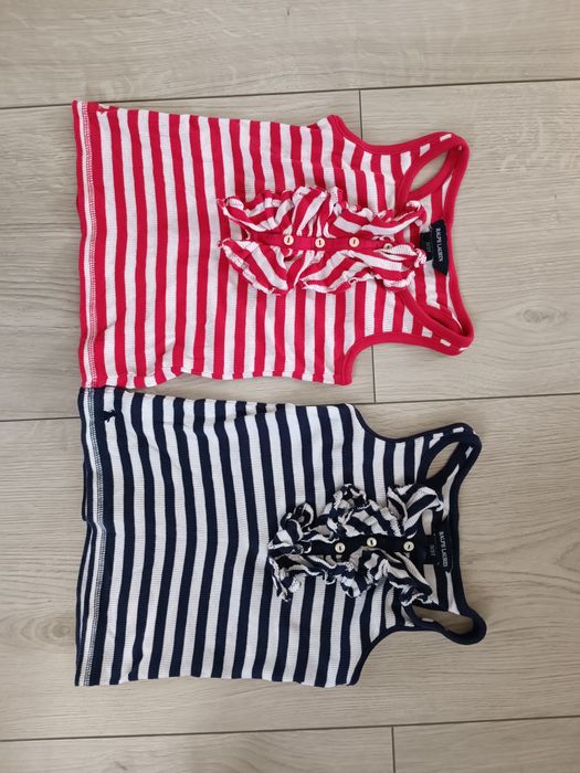 Dwie bokserki bluzki dla dziewczynki Ralph Lauren 3 latka