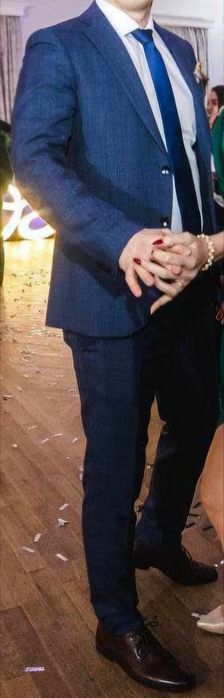 Garnitur męski ALBIONE włoski wełniany jak nowy tanio