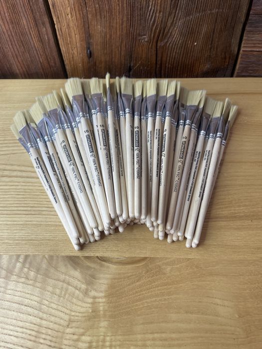 Pędzelek pędzel szkoła 100 sztuk