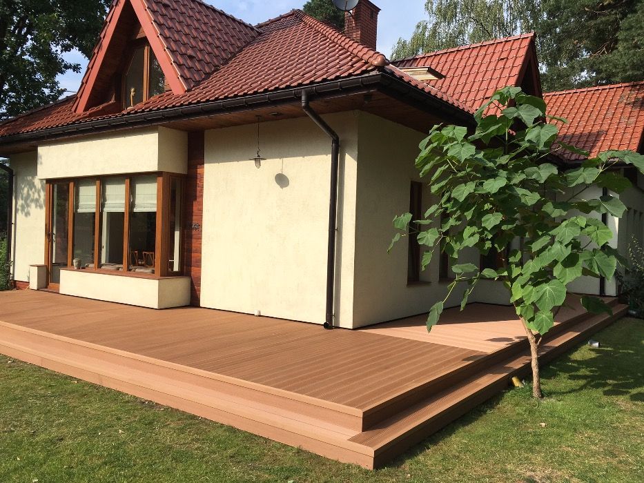 Deska tarasowa kompozytowa WPC 25x140mm- 5 długości