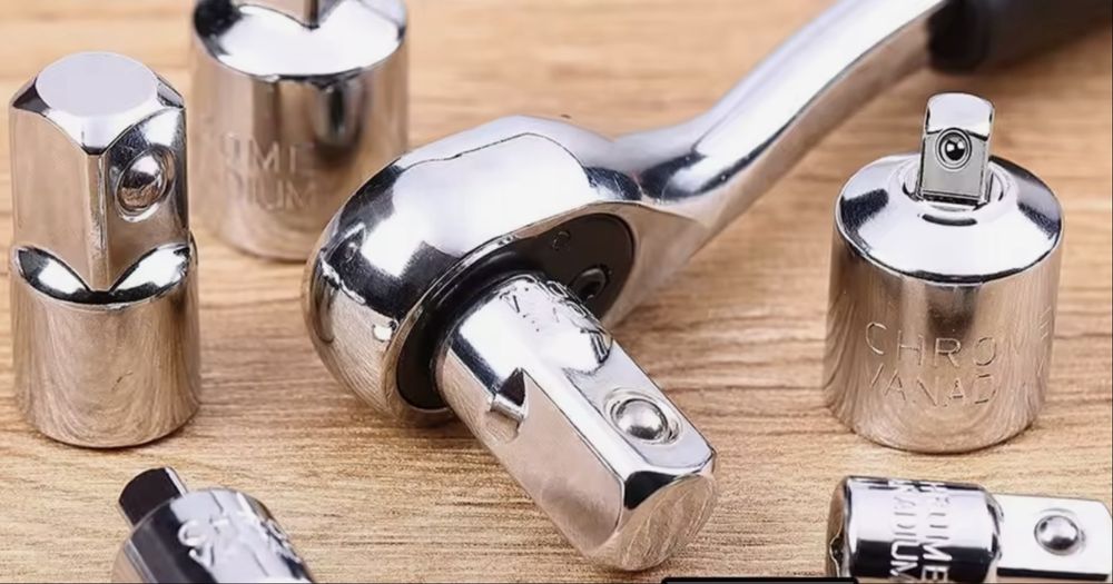 Набір перехідників квадрату 1/4" 3/8" 1/2" 6шт Хромованадієва сталь