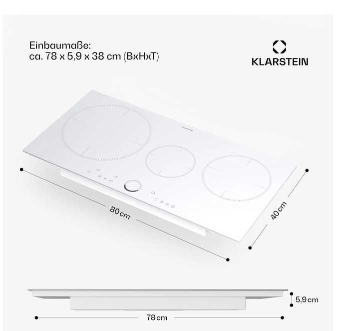 Індукційна плита Klarstein Delicatessa 80 (10045608) Білий колір