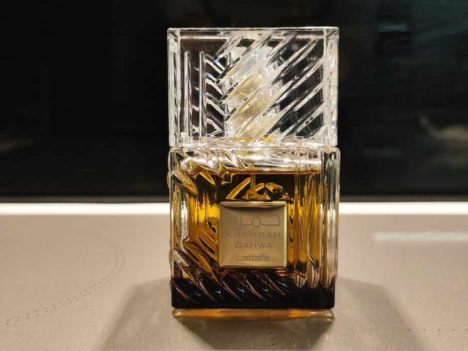 Woda perfumowana unisex klasyk na jesień i zimę Lattafa Khamrah Qahwa 100ml z ubytkiem testowym darmowa wysyłka