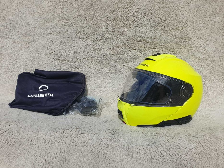 Schuberth c5 z intercom SC  ,  rozm L , szczękowy  kask motocyklowy z blendą.