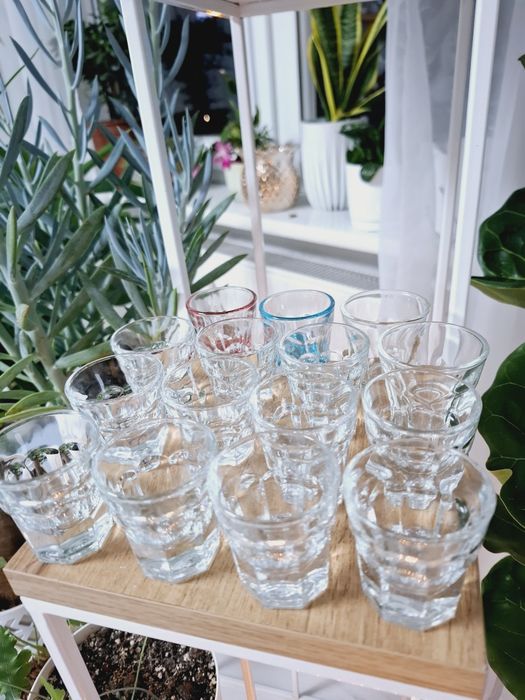 15 szt. kieliszki 40 ml do likieru wódki grube szkło
