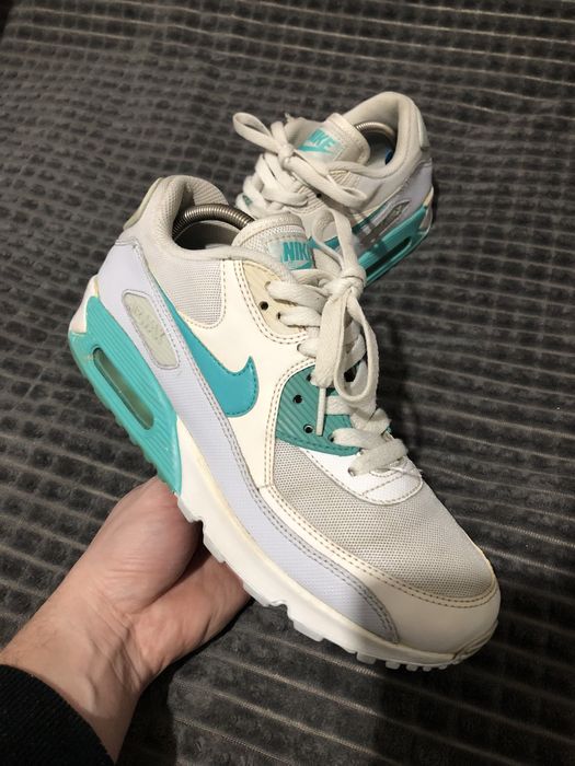 NIKE AIR MAX 90 (39) 25-25.5см женские кроссовки белые оригинал максы