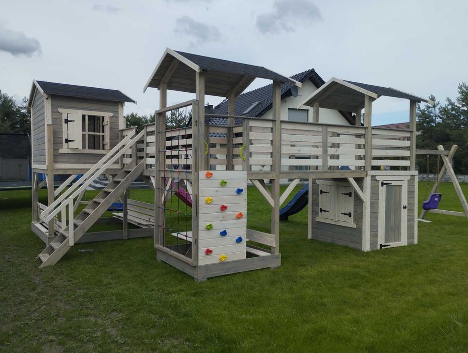 Plac zabaw huśtawka domek dla dzieci