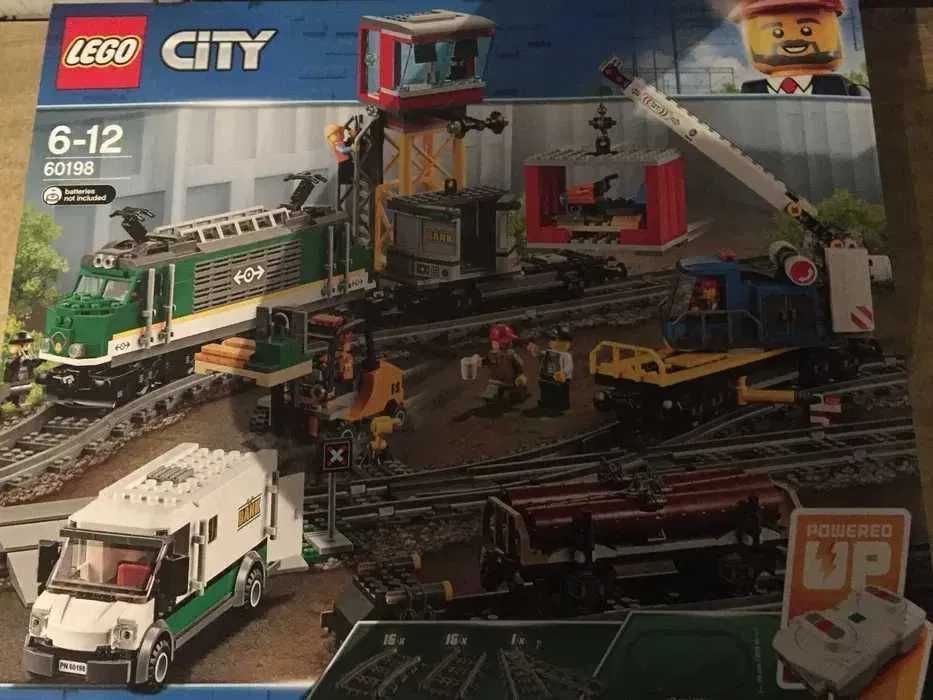 NOWY zestaw LEGO City 60198 - Pociąg towarowy - od ręki