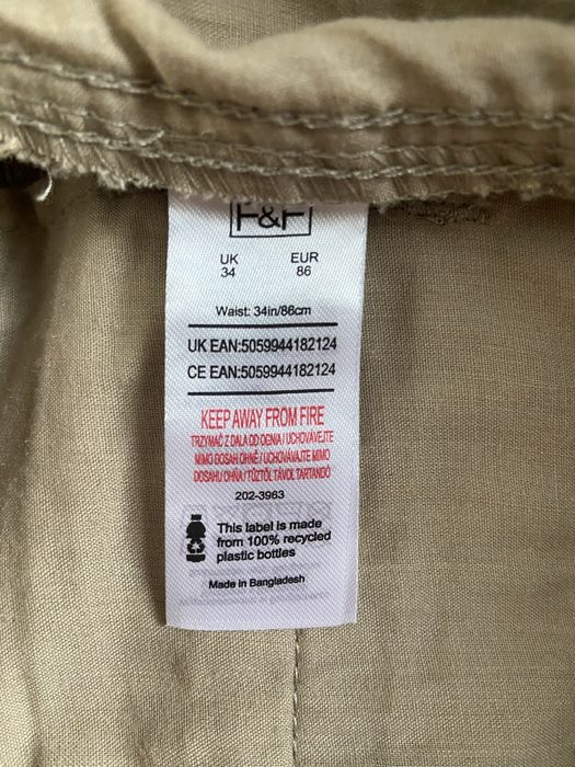Новые шорты, бриджи карго F&F Cargo W34