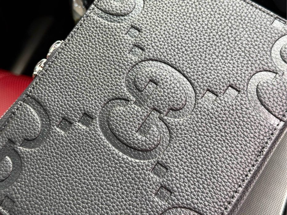 GyCCI сумка мужская черная уничекс оригинал кожаная кожаный