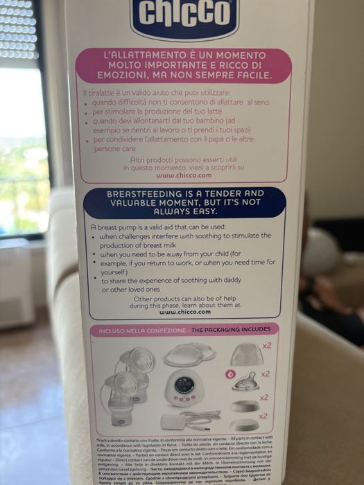 Bomba de extração leite elétrica dupla Chicco