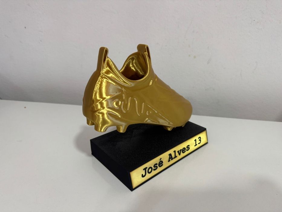 Troféu em forma de chuteira