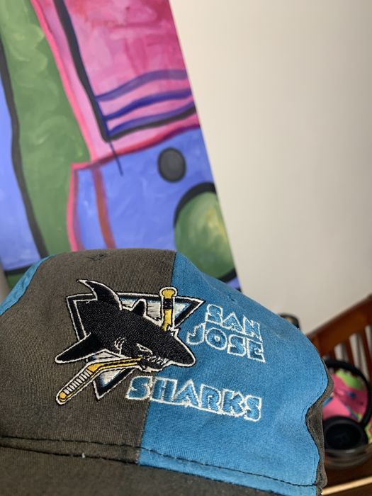 San Jose Sharks Vintage NHL 90S czapka z daszkiem hockey