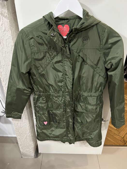 Kurtka parka z kapturem Cool Club 146 khaki Smyk wiosenna przejściowa