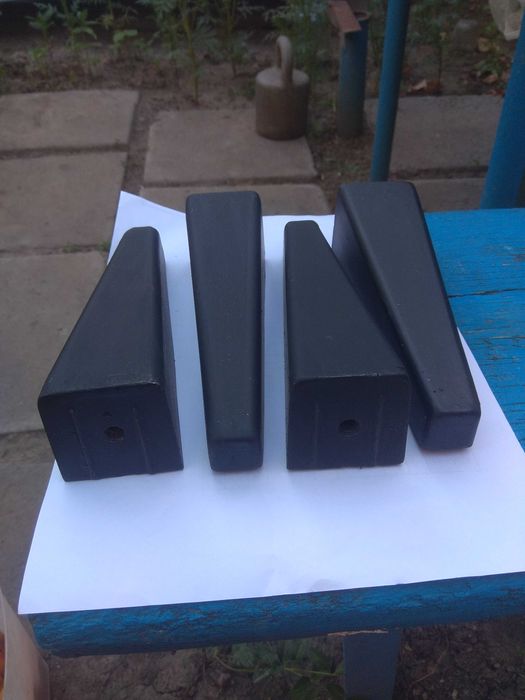 Ножки для меблів, алюміній, 18 см, 4 шт. (2 вида, див.фото)