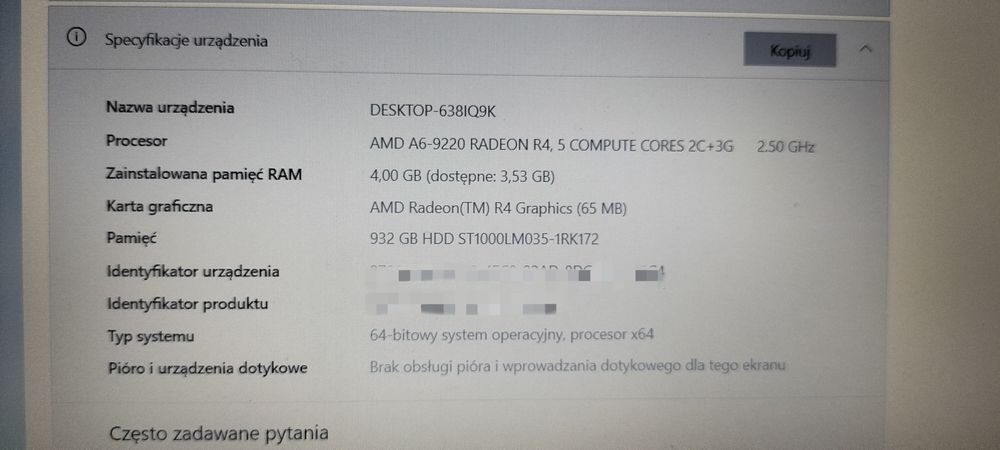 Laptop Lenovo Desktop-638IQ9K