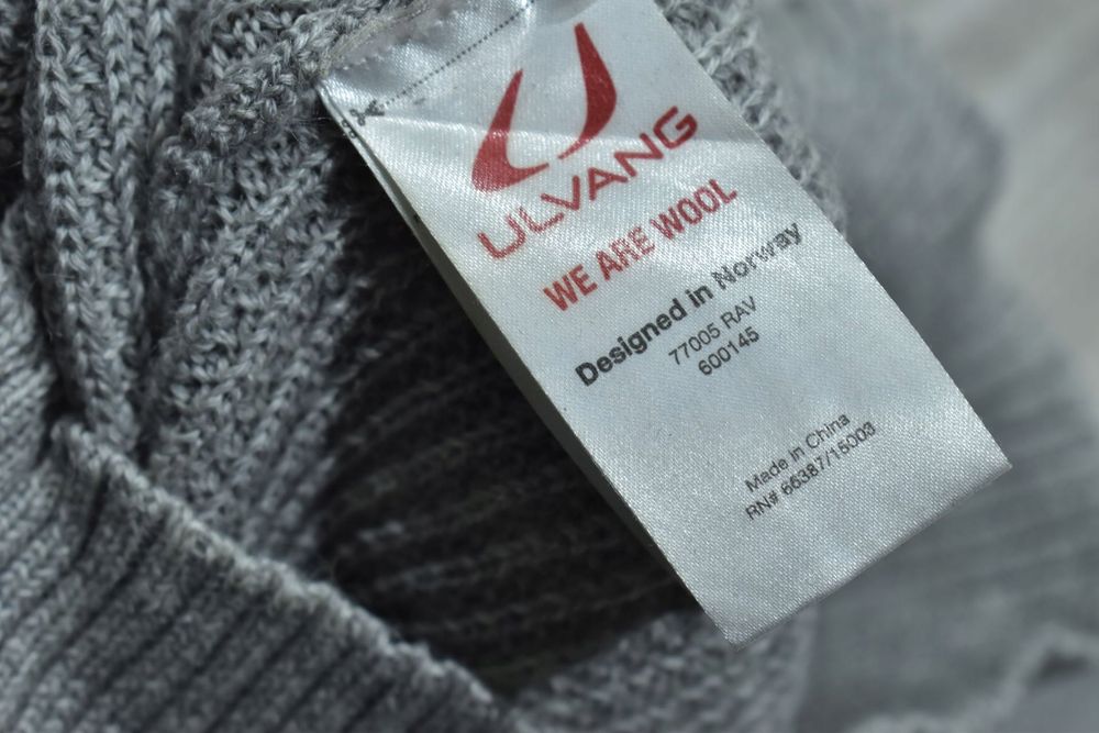 Ulvang Męski Wełniany Sweter Trekkingowy Zipneck S