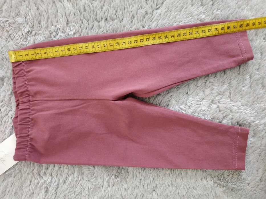Nowe legginsy z kokardą z tyłu/malaga/prezent/MakBa/r. 74/80