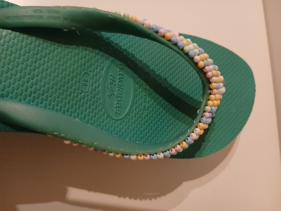 Havaianas altas verde água