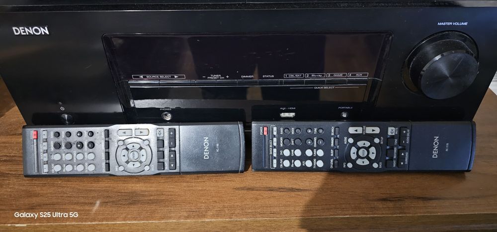 Amplituner Denon AVR-X500 | 5.1 HDMI | 2 PILOTY | Stan BDB - Pewny spr