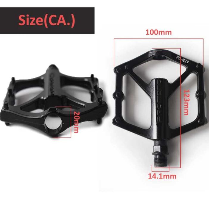 Педали велосипеда PROMEND универсальные, алюминий