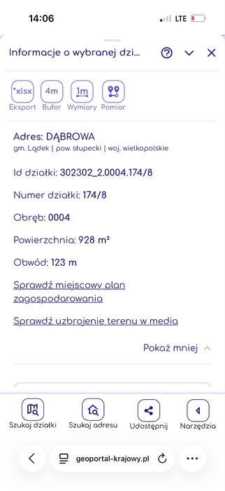 Działki budowlane z kompletem dokumentow Dąbrowa gm. Lądek 928 ar