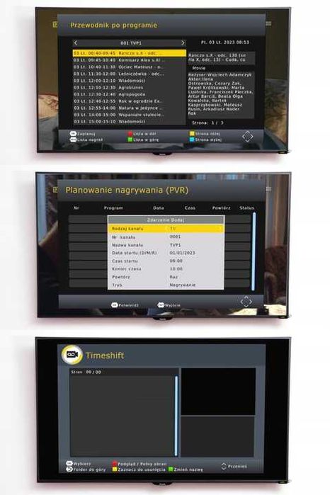 tuner dekoder DVB-T2 TV naziemnej H.265 HEVC full HD USB HDMI PILOT B