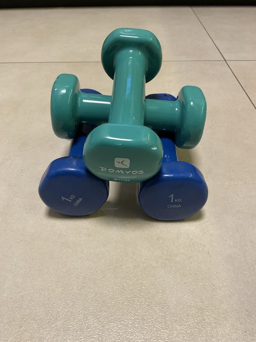 Hantle, ciężarki do fitness 4 x 1 kg